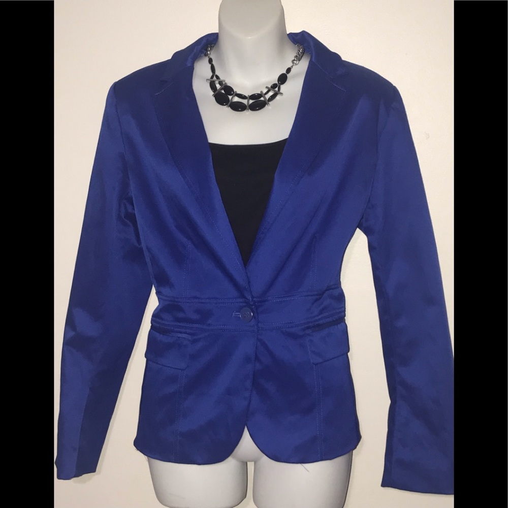 Royal Blue Jean jacket.. size 10.